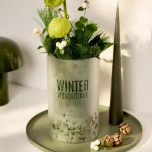 Räder Weihnachtswindlicht Winter- wunderland D.15cm H.24,8cm