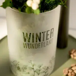 Räder Weihnachtswindlicht Winter- wunderland D.15cm H.24,8cm